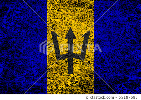 Flag of Barbados. 55187683