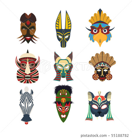 Tribal masks set 6 Tribal masks set 6 55188782