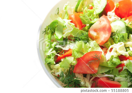 Fresh mixed vegetables salad in a bowl 55188805