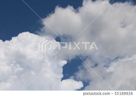 夏天天空藍天和白色雲彩 55189838