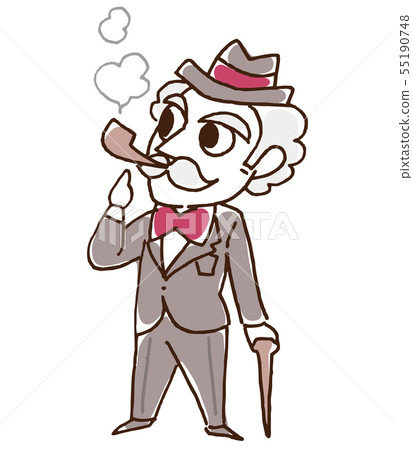 Gentleman middle suit smoking 55190748