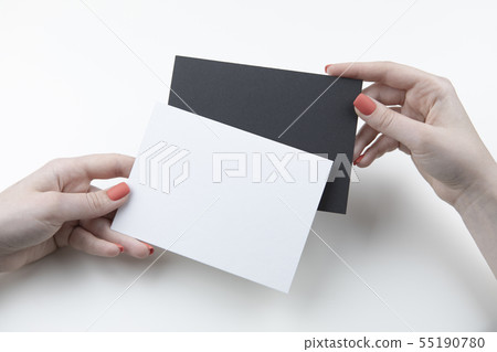 Blank business card 55190780