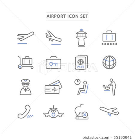 機場 圖標 Icon-插圖素材 [55190941] - PIXTA圖庫