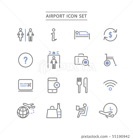 airport, icon, icons 55190942