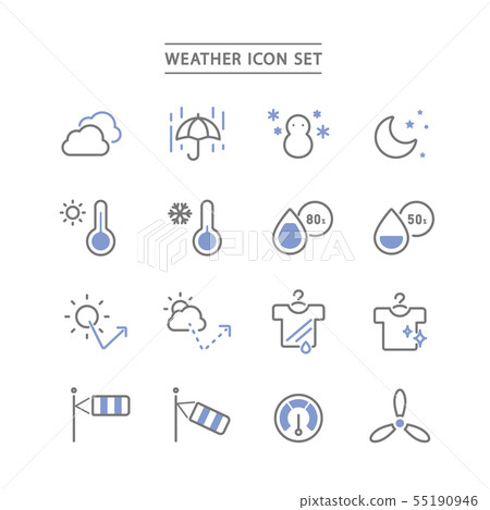 天氣 圖標 Icon-插圖素材 [55190946] - PIXTA圖庫