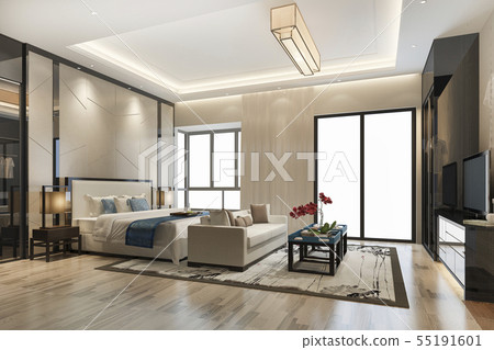 modern bedroom suite tv with wardrobe 55191601