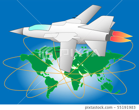 Fighter flying in the world 55191983