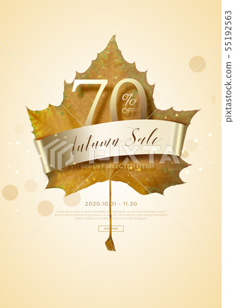 Illustration, autumn, sale Illustration, autumn, sale 55192563