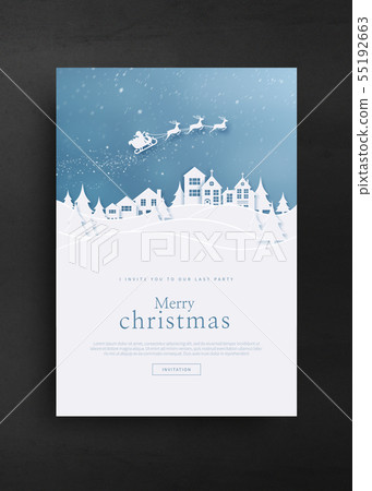 Illustration, christmas, poster 55192663