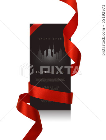 Illustration, ribbon, frame Illustration, ribbon, frame 55192973