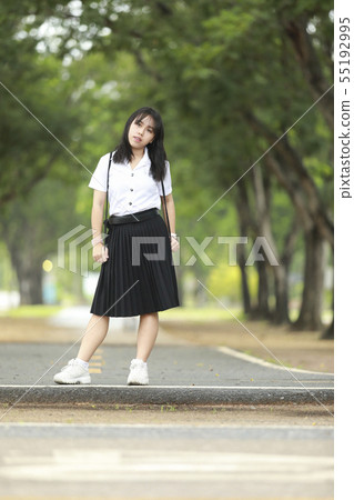 Portrait Of Female Teenage University student Portrait Of Female Teenage University student 55192995