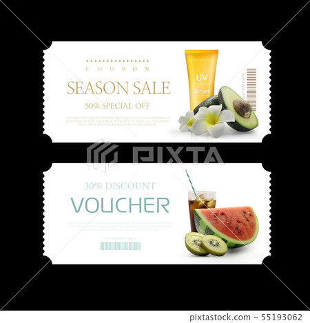 Illustration, coupon, object Illustration, coupon, object 55193062