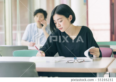 Female university student study photography cooperation: Keisen Jogakuen University 55193231