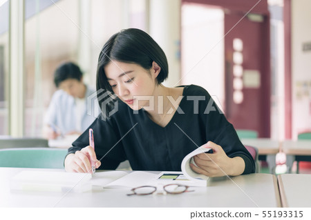 Female university student study photography cooperation: Keisen Jogakuen University 55193315