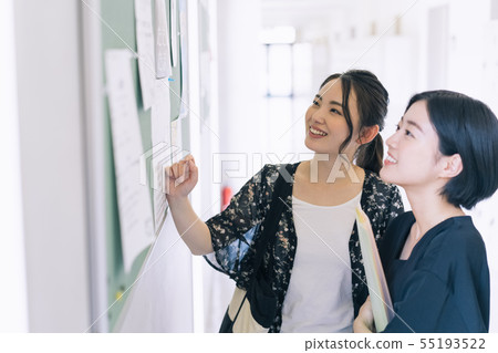 Female university student campus life photography cooperation: Keisen Jogakuen University 55193522