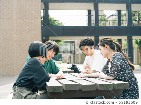 Male and female university student campus life photography cooperation: Keisen Jogakuen University 55193609