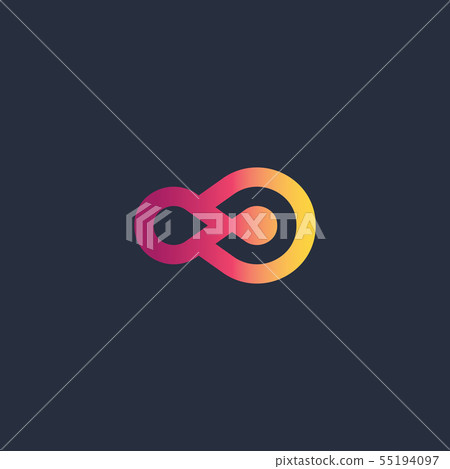 Abstract double circle logo logo symbol design for 55194097
