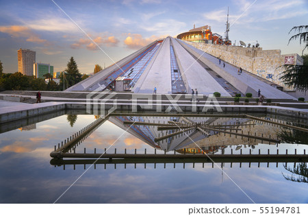 The Uniquely Strange Pyramid of Tirana, Albania The Uniquely Strange Pyramid of Tirana, Albania 55194781