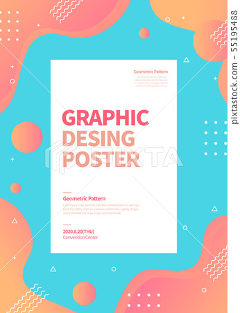 Graphic Shapes Poster 13 - Stock Illustration [55195488] - PIXTA