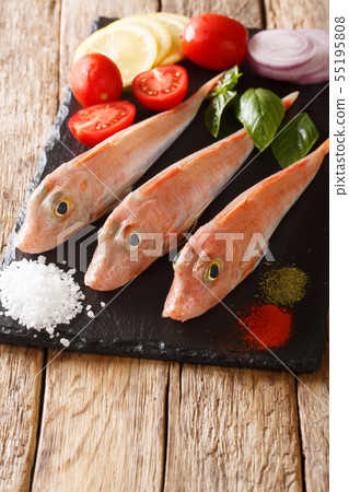 Mediterranean raw Triglidae, sea robins or gurnard 55195808