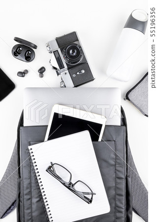 Modern backpack with laptop and tablet inside 55196356