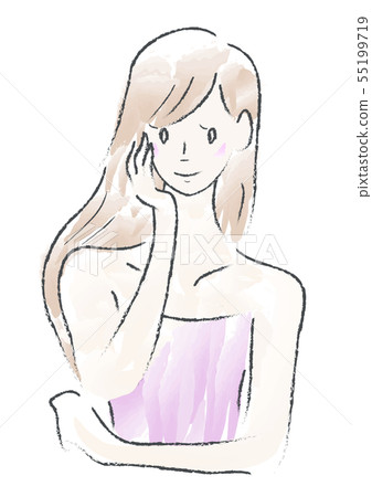一個臉頰的女人 一個臉頰的女人 55199719
