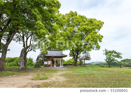 本丸遺址風景看岡城天馬神社 55200691