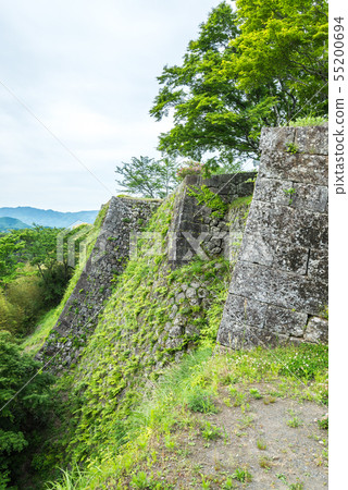 Scenery that sees Ishigaki of Oka Castle ruins Sannomaru 55200694