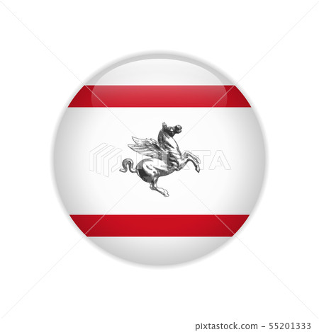 Flag of Tuscany button 55201333