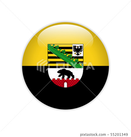 Flag of Saxony-Anhalt state button Flag of Saxony-Anhalt state button 55201349