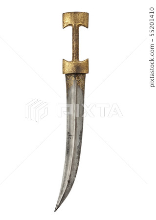 Persian style gold hilted antique dagger 55201410