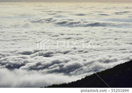 The sea of clouds from Mt. Fuji Rokugome Yoshidaguchi mountain trail The sea of clouds from Mt. Fuji Rokugome Yoshidaguchi mountain trail 55201894