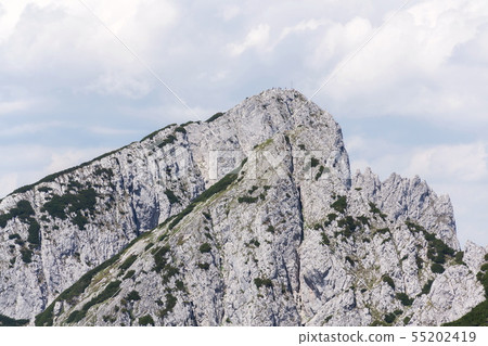Unrecognizable people on Grosser Donnerkogel 55202419