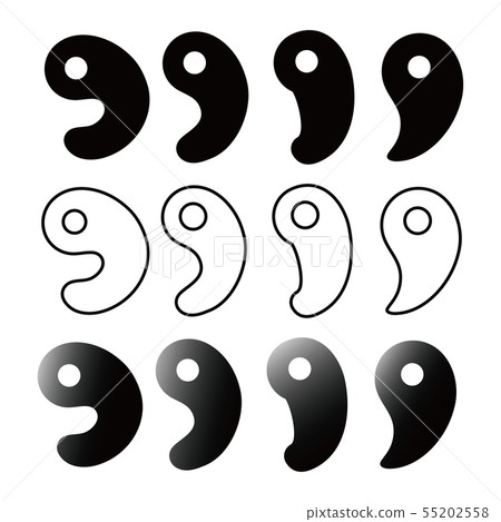 Set of kind (various shapes) of boulders vector illustration 55202558