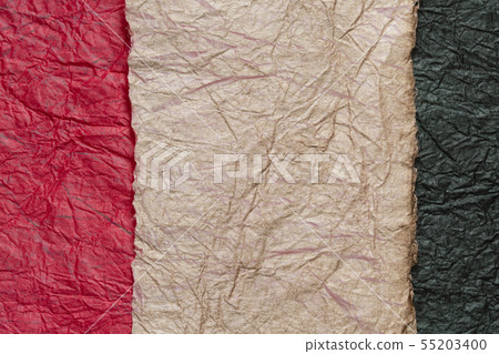 Black and brown beige and red deep three colored washi paper Black and brown beige and red deep three colored washi paper 55203400