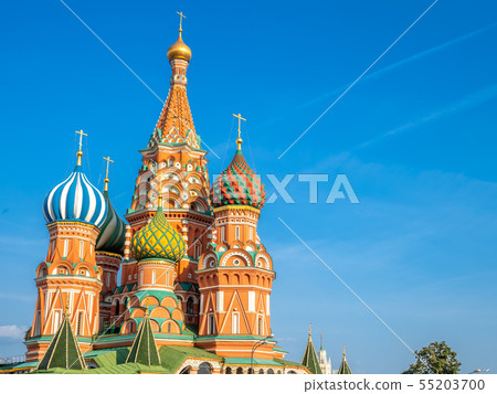 Saint Basil cathedral in Moscow, Russia 55203700