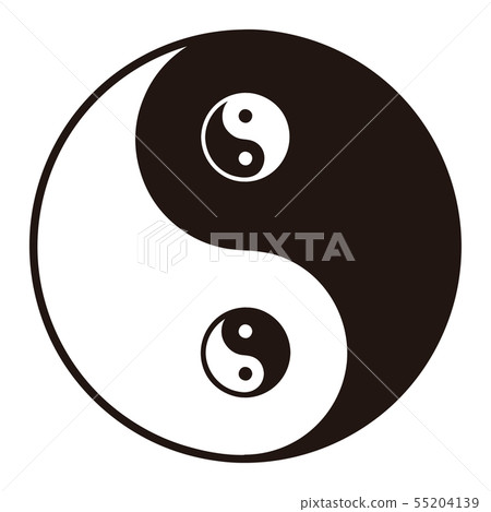 Taijitu Taionjin Taijitu順時針矢量圖 55204139