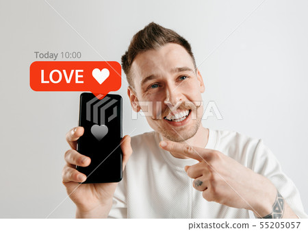 Social media interactions on mobile phone Social media interactions on mobile phone 55205057
