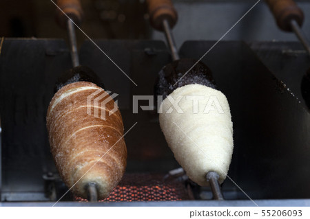 Trdelnik traditional chimney sweet of Prague Trdelnik traditional chimney sweet of Prague 55206093