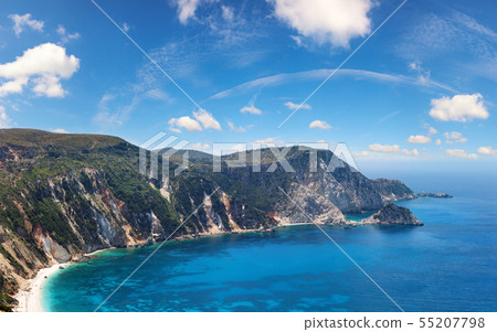 Petani Beach panorama (Kefalonia, Greece) Petani Beach panorama (Kefalonia, Greece) 55207798