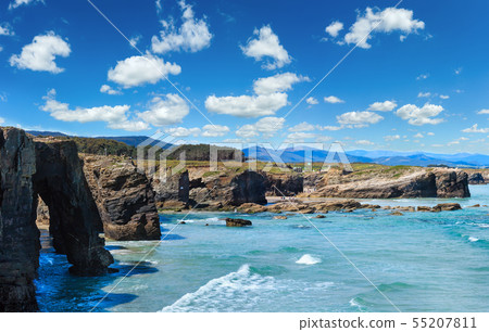 As Catedrais beach, Cantabric, Spain As Catedrais beach, Cantabric, Spain 55207811