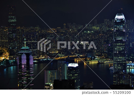 太平山頂的香港夜景[中國香港] 55209100