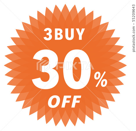 3BUY 30％OFF標籤 55209643