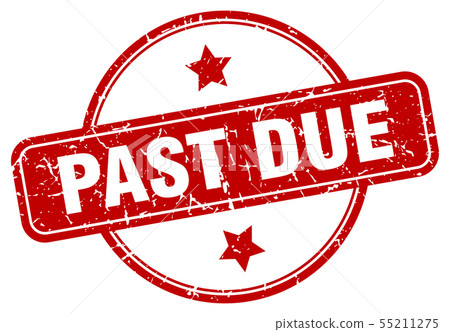 past due sign-插圖素材 [55211275] - PIXTA圖庫