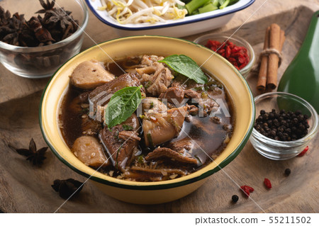 Braised Beef Clear Soup Street Thai Recipe. Braised Beef Clear Soup Street Thai Recipe. 55211502