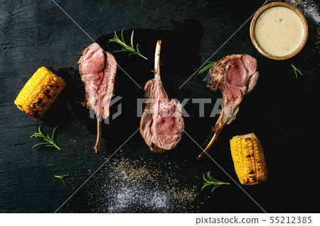 Grilled rack of lamb Grilled rack of lamb 55212385