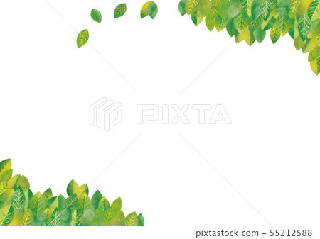 斯堪的納維亞風格綠葉綠色框架 斯堪的納維亞風格綠葉綠色框架 55212588