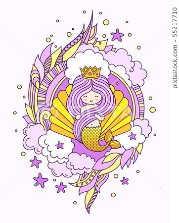 Gorgeous princess mermaid. 55217710