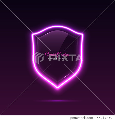 Glass banner. Transparent geometric shapes. Glass banner. Transparent geometric shapes. 55217839