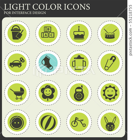 baby icon set 55218755